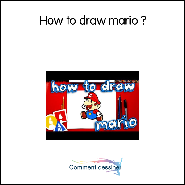 How to draw mario